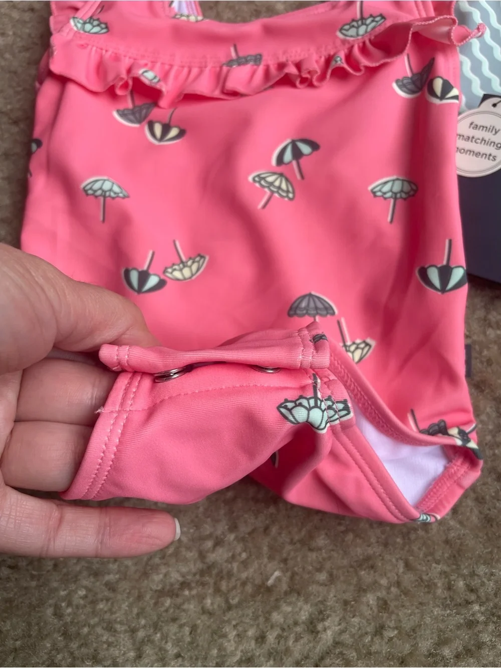 BNWT Modern Moments by Gerber Baby Girl Swimsuit Bundle Size 12M
